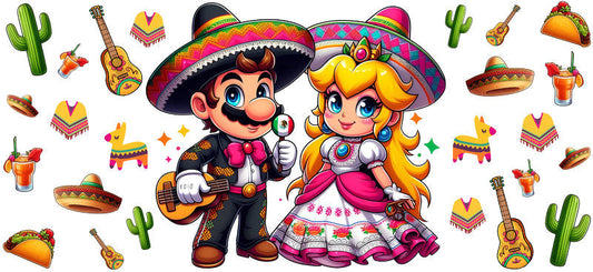 KA-8791: girl, dress, sombrero, cactus, colorful