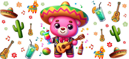 KA-8818: shepherdess, staff, cactus, colorful