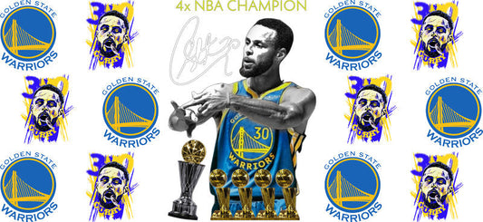 KA-8838 basketball champion player collage cup wrap design