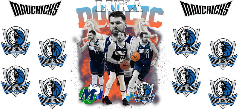 KA-8919 basketball player blue themed cup wrap design