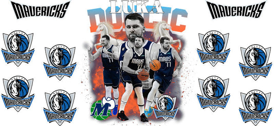 KA-8919 basketball player blue themed cup wrap design