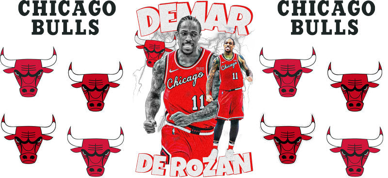 KA-8925 basketball player portrait artwork cup wrap design
