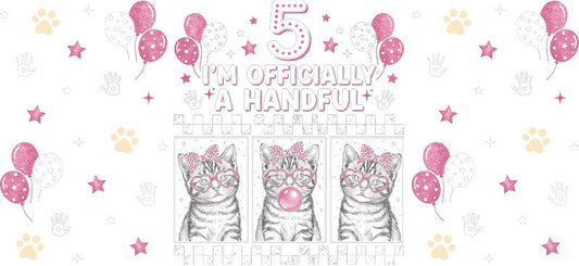 Cat Mom Life Cute Kitty UV DTF Cup Wrap for 16oz Glass Can
