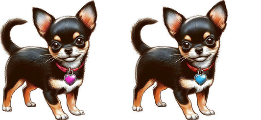Cute Chihuahua Cartoon Dog UV DTF Cup Wrap for 16oz Glass Can