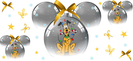 Belle from Beauty and the Beast, Christmas princess cup decal