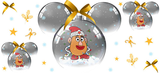 Pooh Bear with Christmas decoration, winter holiday theme
