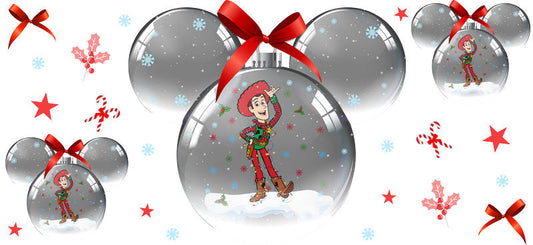 Jessie from Toy Story, cowgirl holiday festive 16oz cup wrap