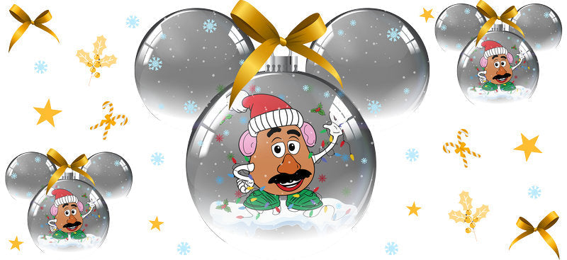 Gingerbread cookies with festive decorations, Christmas 16oz cup wrap