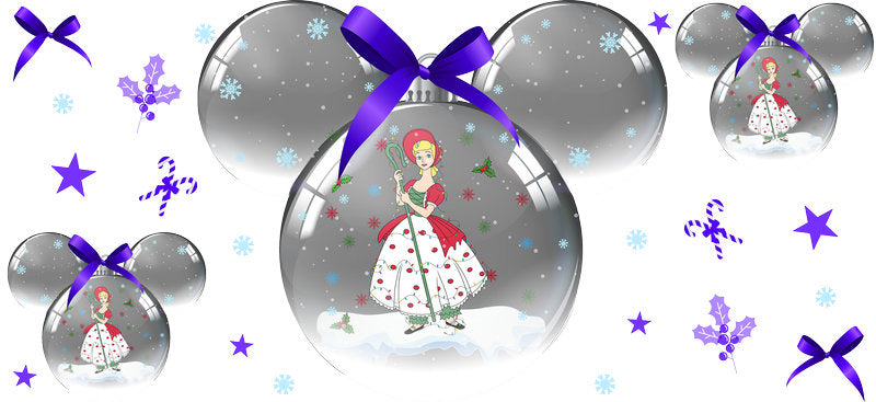 Elf helper with festive decorations, Christmas cup decal