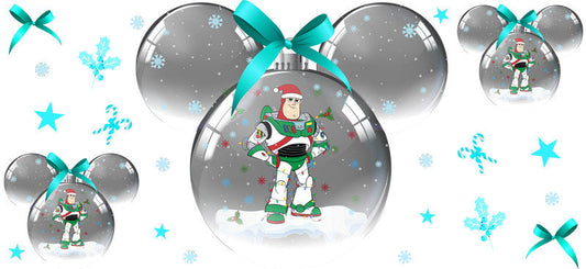 Reindeer in holiday outfit, festive 16oz Libbey cup wrap