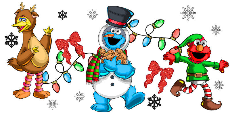 Christmas Snowman Friends Cup Wrap for 16oz Libbey Glass