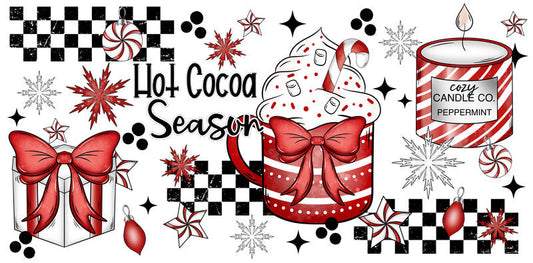 Hot Cocoa Season Cup Wrap for 16oz Libbey Glass
