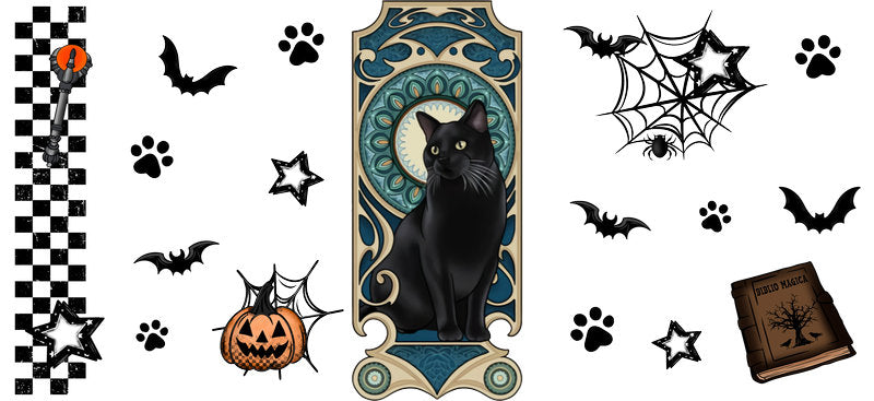 KA-9468=halloween-cup-wrap-cute-pumpkin-bats-spooky-design-white-background