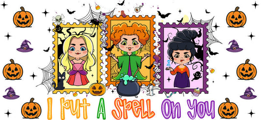KA-9501=halloween-cup-wrap-cute-pumpkin-bats-stars-design-white-background