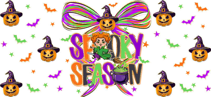 KA-9509=halloween-cup-wrap-decorative-pumpkin-bats-gothic-design-white-background