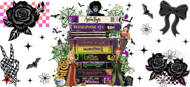 KA-9511=halloween-cup-wrap-floral-decor-pumpkin-bats-design-white-background