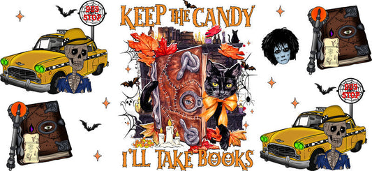 KA-9523=halloween-cup-wrap-dark-stylized-pumpkin-bats-white-background