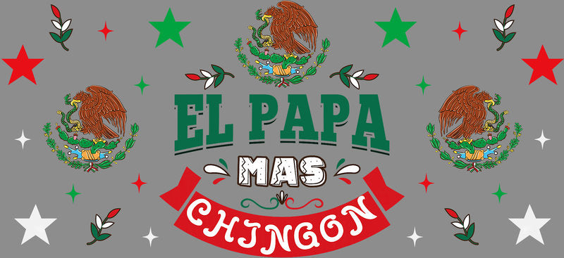 KA-9700 el papa modern latino uv dtf cup wrap for 16oz glass can clean aesthetic cup decal design
