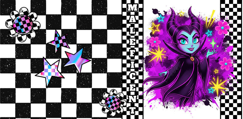 KA-9723 mystical villain character uv dtf cup wrap for 16oz glass can custom cup decal fantasy design