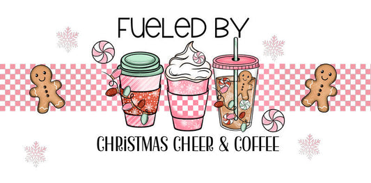 KA-9851 christmas coffee holiday UV DTF cup wrap for 16oz glass can winter drinkware decoration