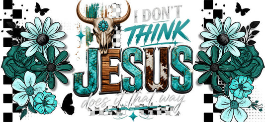 KA-9865 Jesus faith garden UV DTF cup wrap 16oz glass can aesthetic drinkware