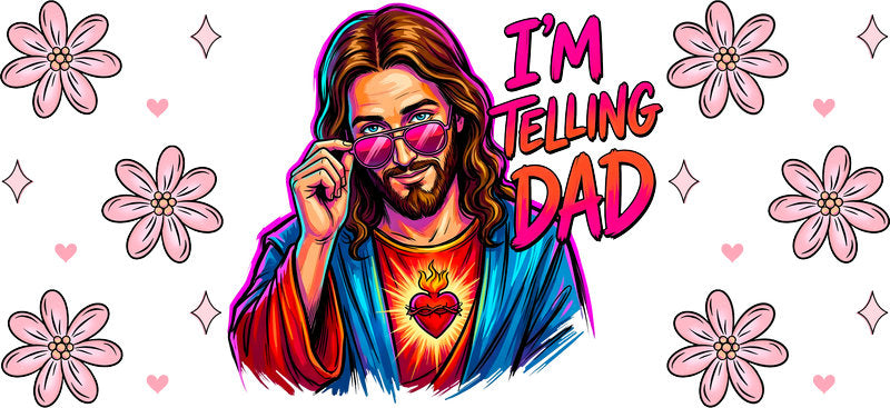KA-9868 Jesus love UV DTF cup wrap 16oz glass can Christian aesthetic