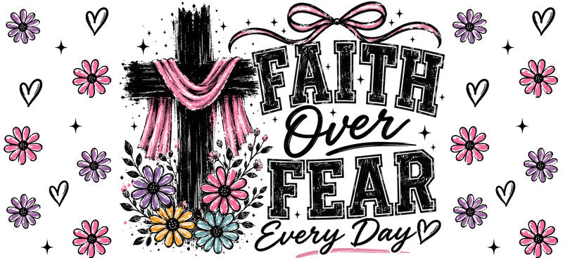 KA-9877 faith Bible UV DTF cup wrap 16oz glass can inspirational design