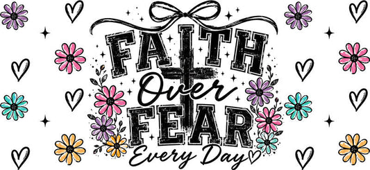 KA-9879 faith dad UV DTF cup wrap 16oz glass can gift design