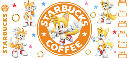 Game Character UV DTF Cup Wrap for 16oz Glass Can KA-9938