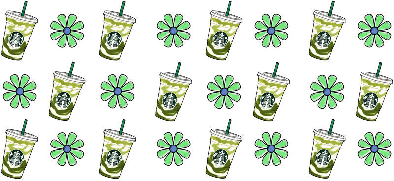 Coffee Shop Style UV DTF Cup Wrap for 16oz Glass Can KA-9977