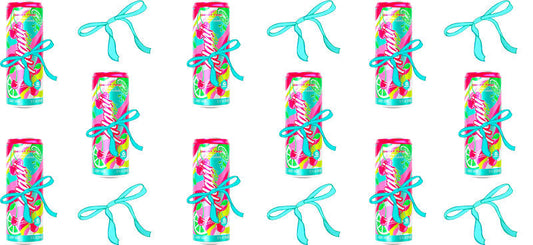 Energy drink aesthetic UV DTF Cup Wrap for 16oz Glass Can Libbey KA-9999