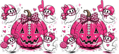 pink pumpkin ghost awareness pink ribbon cup wrap design