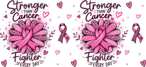 hope blooms in pink pink ribbon cup wrap design