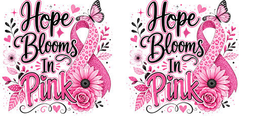pink ribbon floral strength pink ribbon cup wrap design