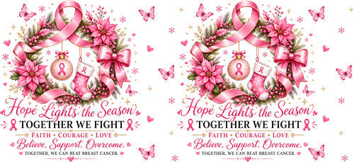 strong courage choice pink ribbon cup wrap design