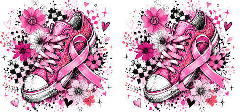 pink ribbon heart coffee pink ribbon cup wrap design