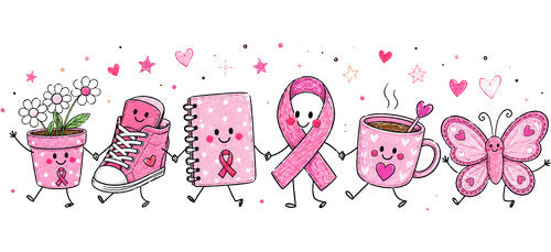 pink angel survivor pink ribbon cup wrap design