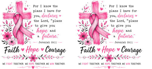 hope blooms strength grows pink ribbon cup wrap design