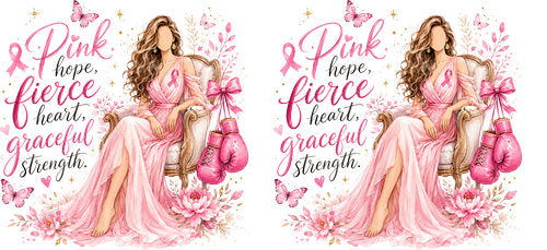 pink ribbon girl survivor pink ribbon cup wrap design