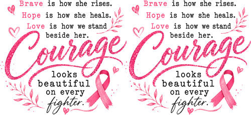 pink ribbon fighter woman pink ribbon cup wrap design