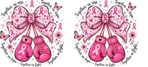 faith courage pink floral pink ribbon cup wrap design