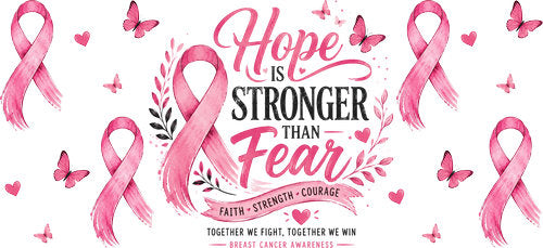 pink ribbon strength quote allover wrap pink ribbon cup wrap design