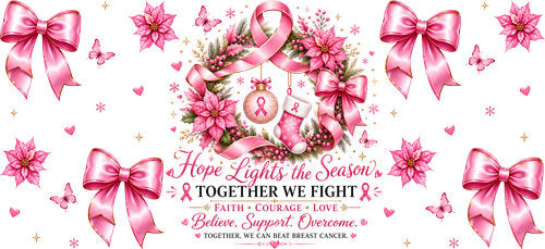 pink ribbon floral strength allover wrap pink ribbon cup wrap design