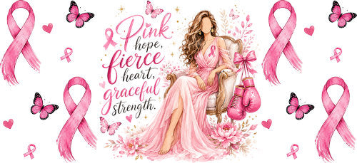 pink ribbon pink hope girl allover wrap pink ribbon cup wrap design