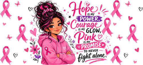 pink ribbon girl survivor allover wrap pink ribbon cup wrap design