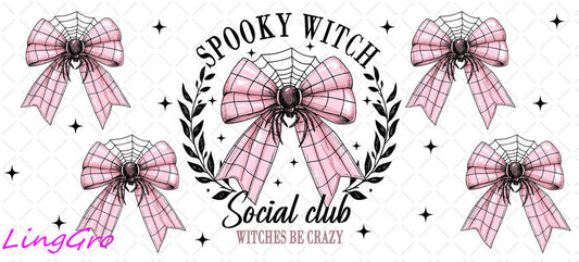 Halloween 16oz UV DTF TRANSFER Libbey Glass Can Cup Wrap-KA 1046