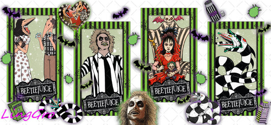 Halloween 16oz UV DTF TRANSFER Libbey Glass Can Cup Wrap-KA 1054