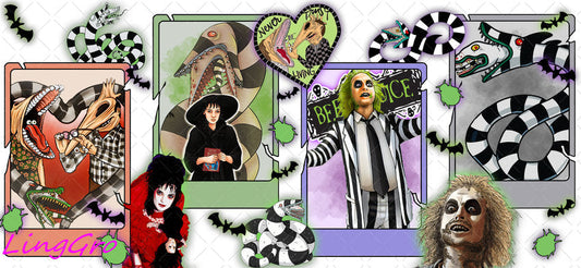 Halloween 16oz UV DTF TRANSFER Libbey Glass Can Cup Wrap-KA 1056