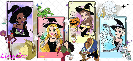 Halloween 16oz UV DTF TRANSFER Libbey Glass Can Cup Wrap-KA 1059