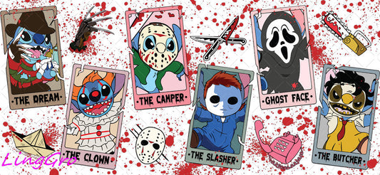 Halloween 16oz UV DTF TRANSFER Libbey Glass Can Cup Wrap-KA 1062